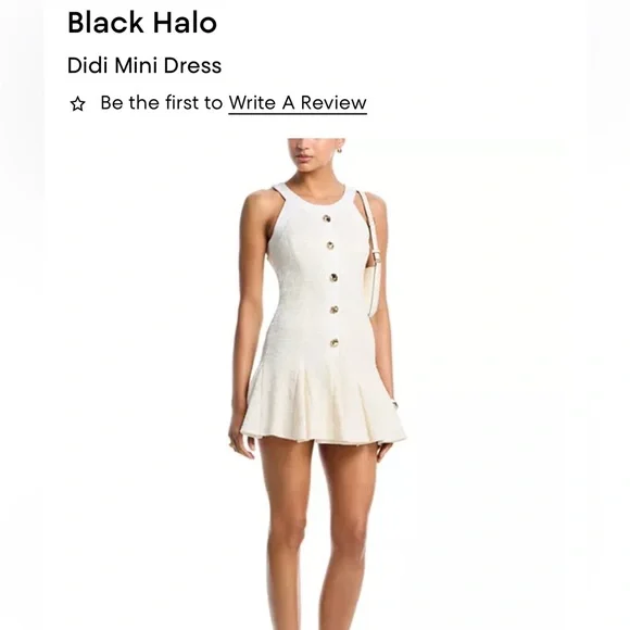 Black Halo Didi Mini Dress NWT - Picture 1 of 5